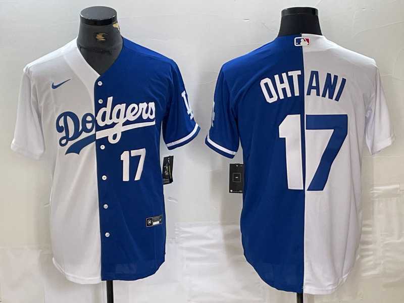 Mens Los Angeles Dodgers #17 Shohei Ohtani Number White Blue Two Tone Stitched Baseball Jersey,We sell and wholesale Mens Los Angeles Dodgers #17 Shohei Ohtani Number White Blue Two Tone Stitched Baseball Jersey on line form chian!